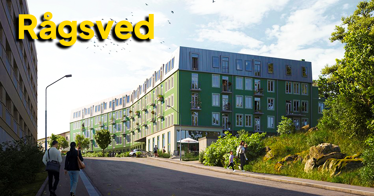 Rågsved, 430 lägenheter vid Bjursätragatan.