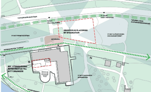 Byggplaner Villa Källhagen i Nationalstadsparken