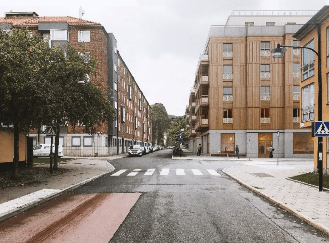 Östra Södermalm, parkering blir sexvåningshus på Färgarplan..