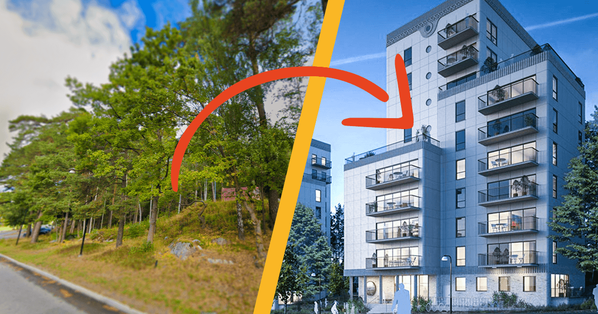 Längs Blackebergsvägen och Blackebergsbacken i stadsdelarna Södra Ängby och Blackeberg ska 19 punkthus uppföras i upp till 10 våningar för att ge området 380 nya bostäder. Nästan hela exploateringen sker på uppskattade och gamla skogsområden. Träd- och naturinventering fastställde mycket höga naturvärden och protestlistor med 800 namnunderskrifter inkom till stadsbyggnadskontoret. Trots det valde man att fortskrida med planerna.