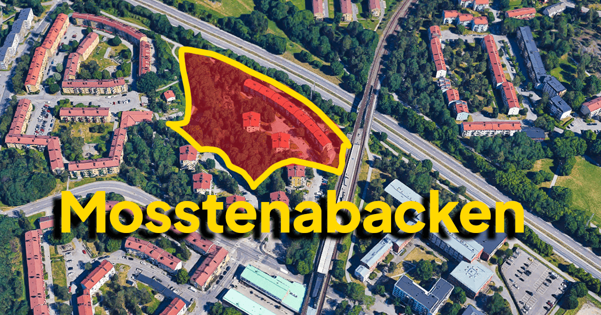 Plan för 85 bostäder i tre punkthus och ett lamellhus längs med Mosstenabacken i Bandhagen. Bandhagens ursprungliga bebyggelsegrupper, uppförd under tidigt 1950-tal. Detta syftar till att komplettera de sju punkthusen och ett längre lamellhus intill skogen mot Stureby invid T-banan. Marken inom planområdet är nu främst natur- och parkmark med varierad vegetation.